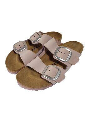 NWOB Birkenstock Arizona Big Buckle Natural Leather Nubuck Yomo Lilac 39 (8-8.5)
